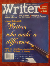 The Writer Magazine January 2002 John Irving Elmore Leonard Susan Vreeland - £8.47 GBP