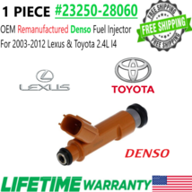OEM Denso x1 Fuel Injector for 2003-2012 Lexus &amp; Toyota 2.4L I4 #23250-28060 - £29.47 GBP