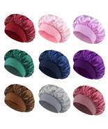 Women Satin Bonnet Hair Bonnet for Sleeping Hair Care Silk Bonnets Solid... - €2,12 EUR+