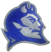 Central Connecticut State Blue Devil Logo Iron On Patch                          - £3.97 GBP