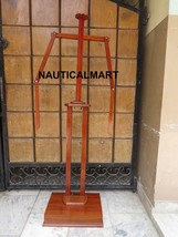 Wooden Display Stand For Full Suit Of Armor By NauticalMart - £156.48 GBP