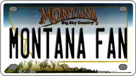 Montana Fan Novelty Mini Metal License Plate Tag - £11.72 GBP