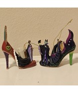 Disney Maleficent Evil Queen Villains Shoe Ornaments Bradford Exchange L... - $83.70 CAD