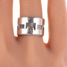 sz6.75 Vintage Native American sterling overlay style ring - $98.75