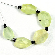 Prehnite Faceted Nugget Spinel Beads Briolete Natural Loose Gemstone Jew... - $7.97