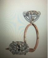 4 CT Rare Solitare 14 K Solid Yellow Gold Diamond Ring for Her - $684.38 CAD