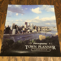 Vintage pennysaver town planner 1991 calendar old ads and coupons Pittsb... - $19.75