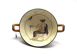 Greek Vase , Attic White Ground Kylix with Apollo,  Reproduction from De... - £134.92 GBP