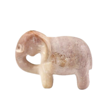 Elephant Figurine Resin Carved - $18.80