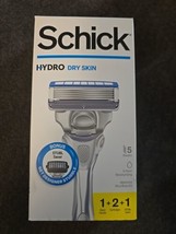 Schick Hydro Dry Skin Razor 5 Blade, 1 Razor 2 Refills/Stubble Saver - £10.06 GBP