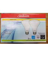 (Pack of 2) Dimmable Sunbeam LED Flood Light Bulbs BR30 65W Replacmnt Indor - $7.45