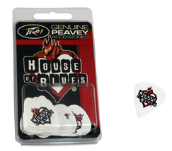Peavey House Of Blues 12 Medium Gauge 351 Guitar Picks In Clam Shell Pac... - $13.99