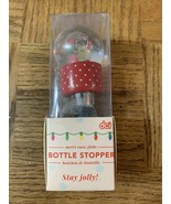 DCI Christmas Holiday Merry Snow Globe Wine Bottle Stopper “Up To Snow G... - £15.50 GBP