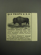 1957 The Old Print Shop Ad - Old Prints U.S.A. - £14.55 GBP