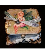 One of a Kind Fedoskino Lacquer Box &quot;A Fairy and the Dragon Fly &quot; by She... - £697.24 GBP