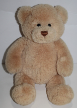 GUND Teddy Bear  12" Beige Tan Plush Stuffed Soft Toy 047123 Brown Stitched Nose - $19.32