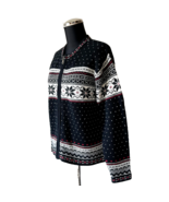 Vintage Studio Works Snowflake Zip Front Cardigan Sweater-Women&#39;s Petite... - $722.54 MXN