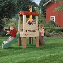 Kids Play Treehouse Toddler Outdoor Yard Playset Climber Slide Stairs Ages 2+ - £204.01 GBP