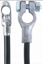 Black Insulated 10&quot; Battery to Ground Tractor Battery Cable - $22.79