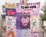 To My Wife Blanket 50&quot; X 60&quot; for Her Anniversary Birthday Gift from Husb... - $37.22