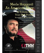 Merle Haggard An American Story 1994 TNN The Nashville Network advertise... - $4.50