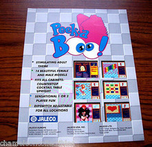 Peek A Boo Jaleco 1990s Original Nos Video Arcade Flyer Retro Vintage Promo Art - $19.80