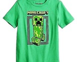 MINECRAFT CREEPER MOJANG Green Active Comfort Tee T-Shirt NWT Boys Size 4 - $11.76
