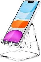 Acrylic Cell Phone Stand Portable Clear Phone Stand for Desk Compatible with Pho - $16.57