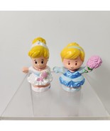 Fisher-Price Little People Disney 2 Princess Cinderella Bride Wedding Br... - £8.19 GBP