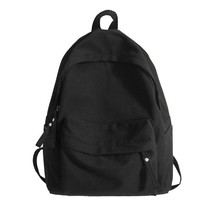 Simple Solid Color Backpack Women 2022 Waterproof Nylon School Bags For Teenager - £31.92 GBP