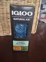 Igloo Natural Ice 1 sheet 44 cubes  Freeze &amp; Re-use Coolers Wraps *NEW - £12.55 GBP