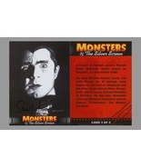 Sanjulian Signed Monsters of the Silver Screen Card ~ Bela Lugosi as Dra... - $25.73