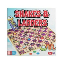 Snakes And Ladders Traditional Board Game Set Classic Family Fun Kids Adult Toy - £6.86 GBP