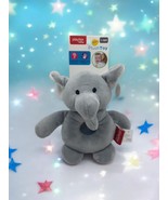 Playtex Baby Plush Toy 1 - 18 Month Elephant Stuffed Animal Rattle Gray ... - $18.94 CAD