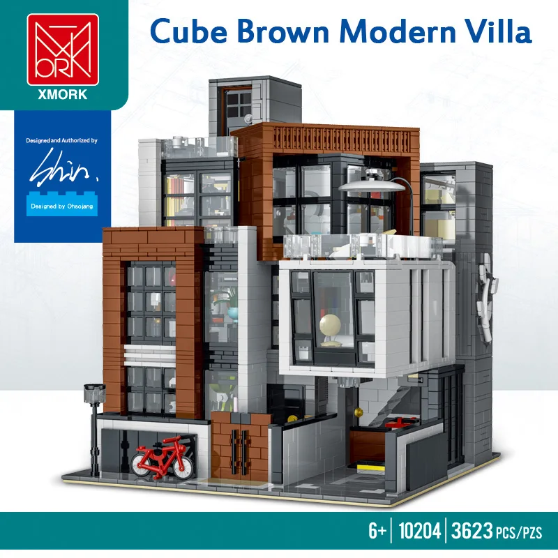 Moc-87366 Creative Modern Villa Modular Building Block Bricks City Architecture - £166.33 GBP