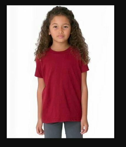 2-PACK American Apparel Toddler Fine Jersey Short-Sleeve T-Shirt, Cranberry, 4T - $8.35