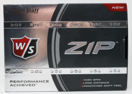 Wilson Staff Zip 302 (12 Golf Balls) Ball Pack Package NEW - £15.61 GBP