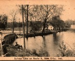 Sylvan Lake Route 9 Rome City Indiana IN UNP DB Postcard - £12.39 GBP
