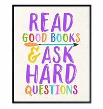 Motivational Reading and Learning Wall Art Poster Inspirational Room Decor for B - £24.83 GBP