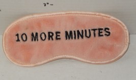 Victoria&#39;s Secret PINK SLEEP MASK &quot;10 More Minutes&quot; Plush Faux Fur Satin - $9.85