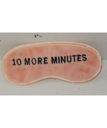 Victoria&#39;s Secret PINK SLEEP MASK &quot;10 More Minutes&quot; Plush Faux Fur Satin - £7.82 GBP