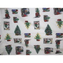 Vintage Christmas Fabric Victorian cotton crafting quilting card making 44&quot;x96&quot; - £19.08 GBP