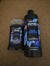 2 Pc Axe Body Wash Deodorant Blue Lavender 12h Refreshing(Y132) - £16.45 GBP