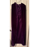 Unisex Full Length Hooded Robe Cloak Velvet Cape Cosplay Halloween XL Pu... - $26.82 CAD
