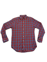 Vineyard Vines Slim Fit Tucker Shirt Mens Small Red Blue Plaid Button Down - $17.42