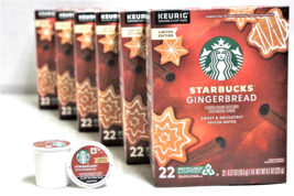 6x☆Starbucks☆GingerBread☆132 K-Cups☆Coffee☆KEURIG☆Limited Edition☆Lot☆5/23 - £54.79 GBP