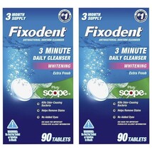 Fixodent 3 Minute Daily Cleanser Tablets Plus Scope 90 ct (Discontinued)... - €42,84 EUR Fixodent 3 Minute Daily Cleanser Tablets Plus Scope 90 ct (Discontinued)... - €42,84 EUR