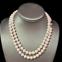Mikimoto Estate Akoya Pearl Necklace 36&quot; 18k Y Gold 9 mm Certified $56,000 - £14,204.95 GBP