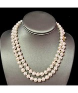 Mikimoto Estate Akoya Pearl Necklace 36&quot; 18k Y Gold 9 mm Certified $56,000 - £13,975.62 GBP