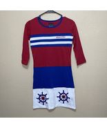 Giorgio di Mare Yachting Collection COTTON DRESS RED WHITE BLUE SZ M NEW - $2,519.74 MXN